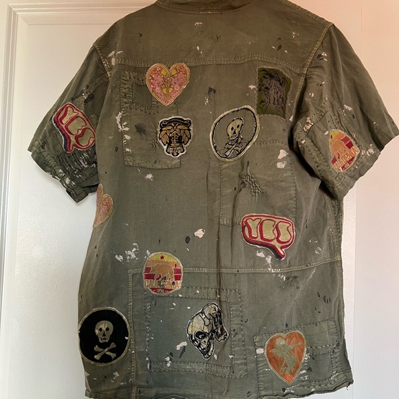 NWT - Magnolia Pearl Olive Patchwork Jacket - Picture 2 of 7